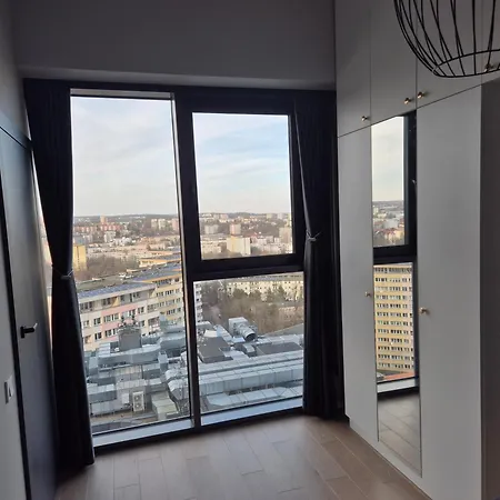 Hanza Tower Prestige Skyline 13th Floor With Balcony Apartment *